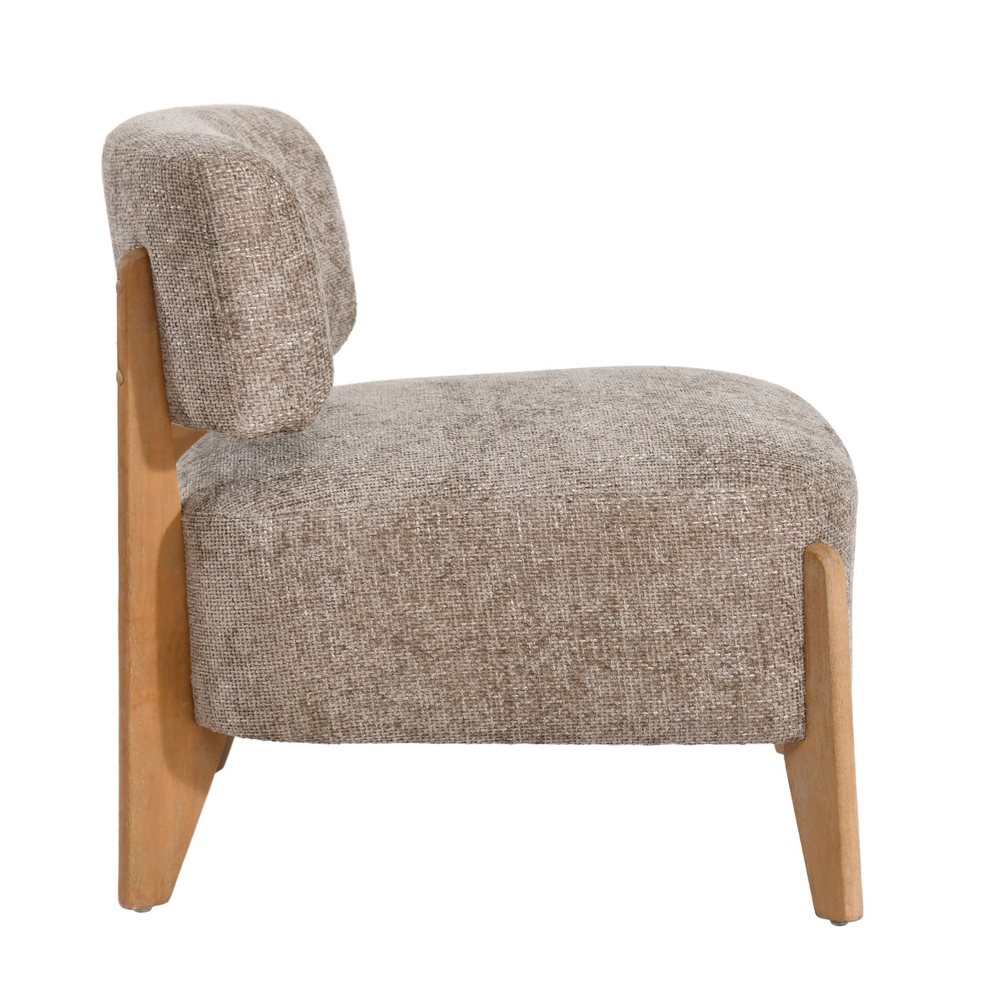 Fauteuil Vale Taupe rubberhout by PTMD