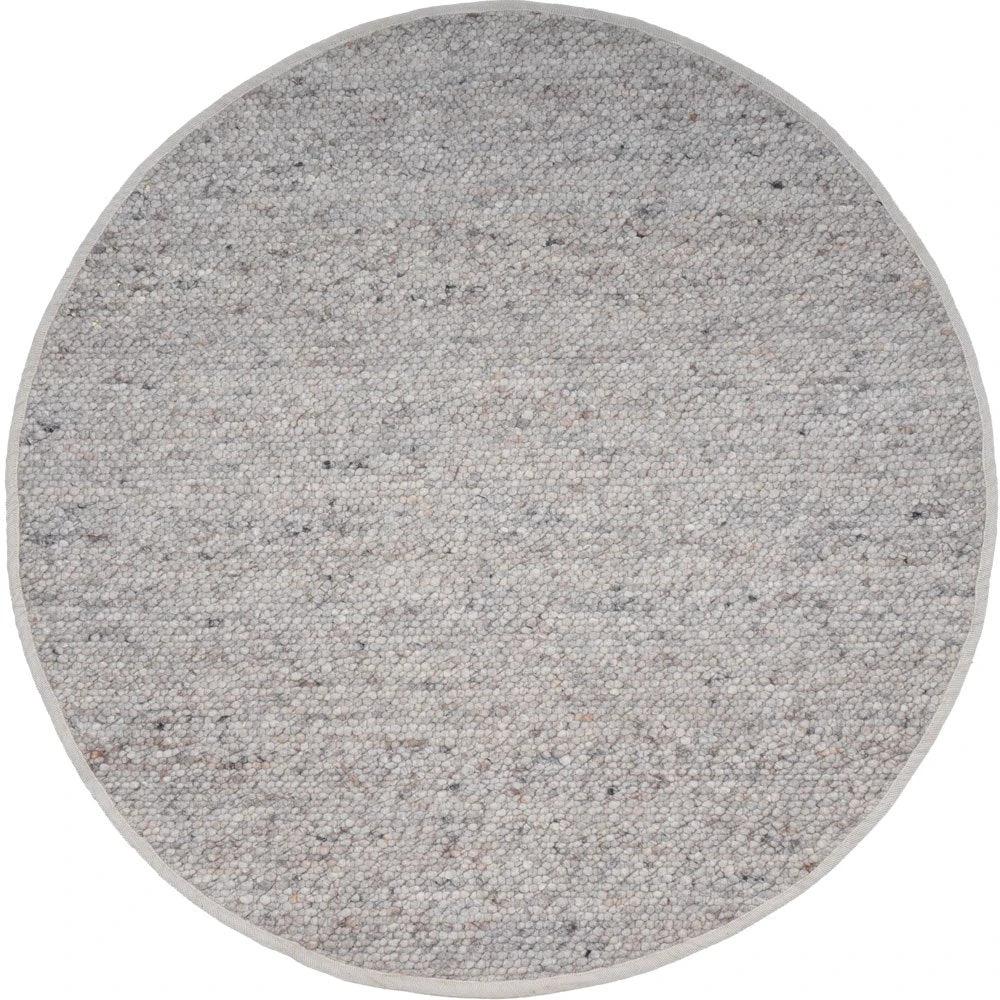 Vloerkleed Stone Licht Grijs – Rond ø200 cm by Veer Carpets