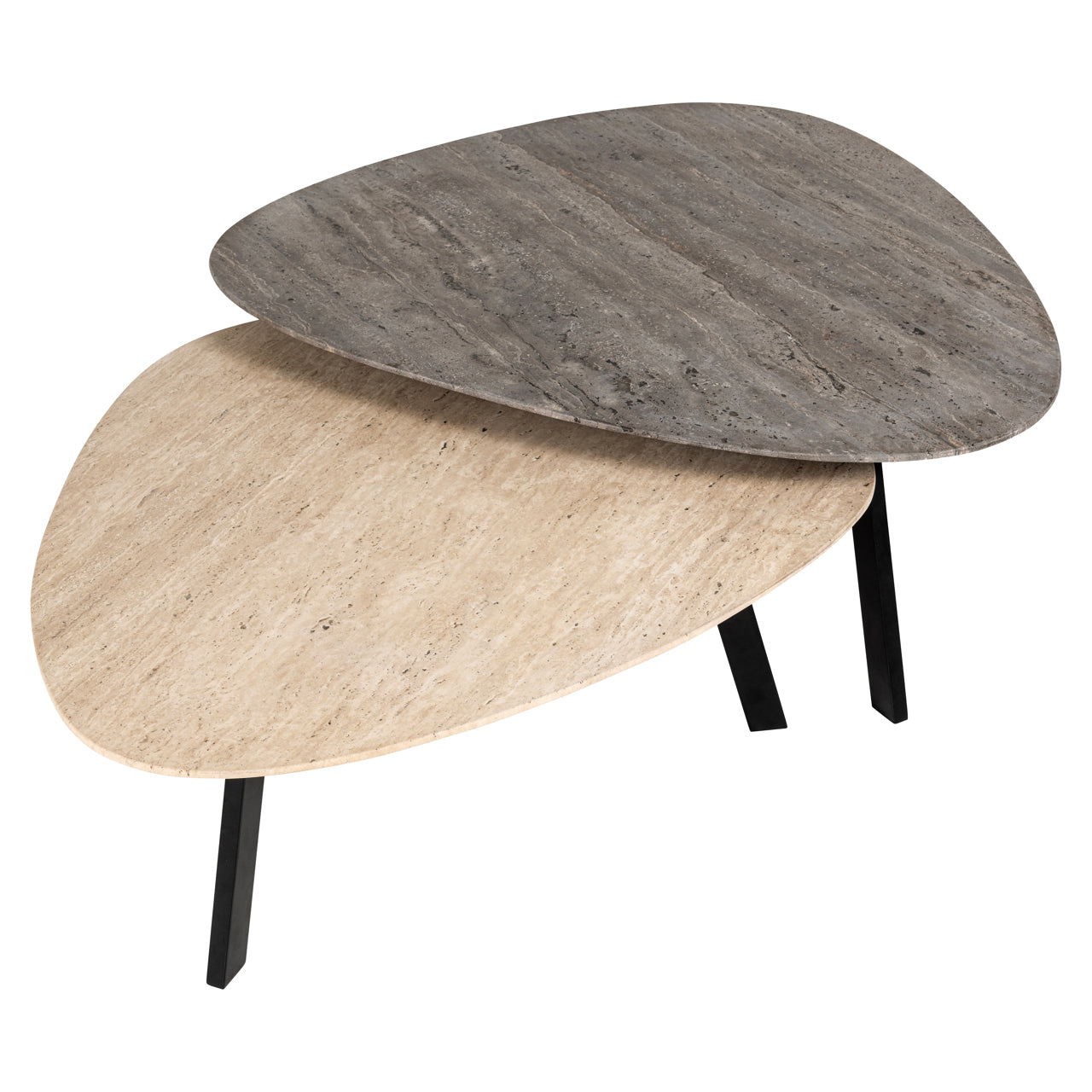 Salontafel Spencer beige (Set van 2)