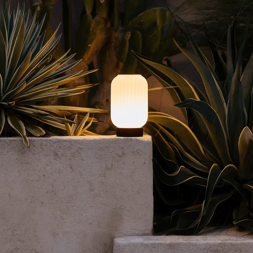 Tafellamp oplaadbaar Lilly donkerbruin