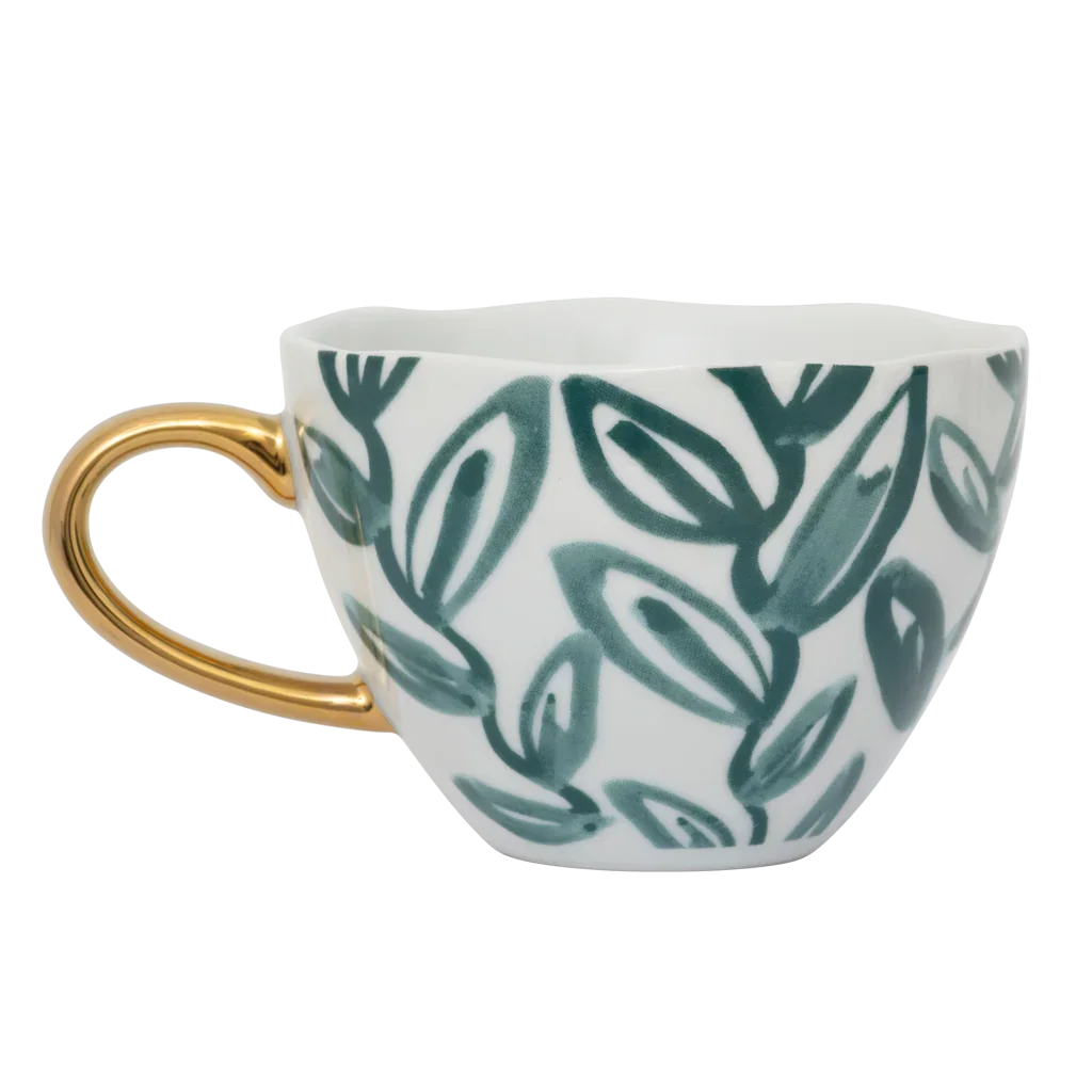 Good Morning kopje Cappuccino/Tea Leaves, Aqua by Urban Nature Culture