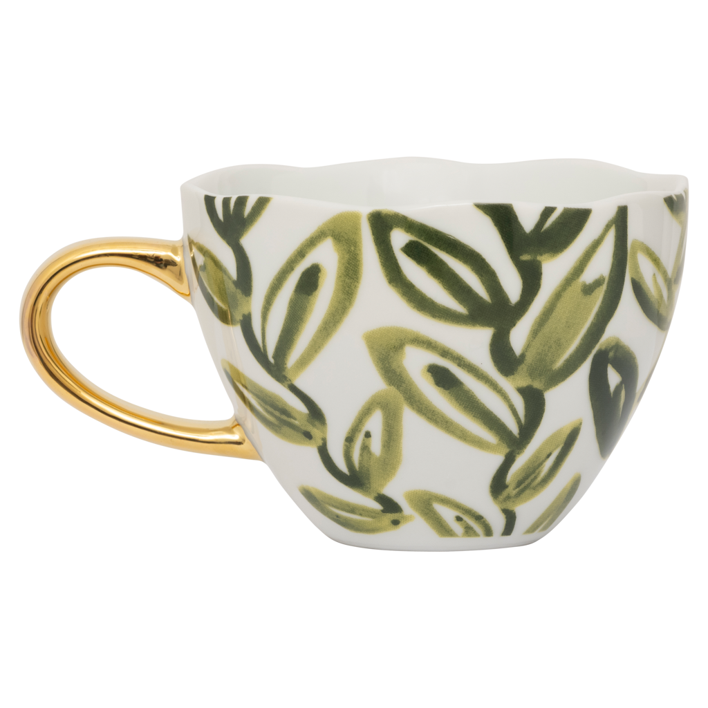 Good Morning kopje Cappuccino/Tea Leaves, Evergreen Sprig by Urban Nature Culture