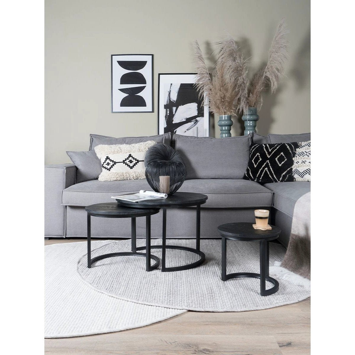 Vloerkleed Pebbel Beige - Rond ø160 cm by Veer Carpets