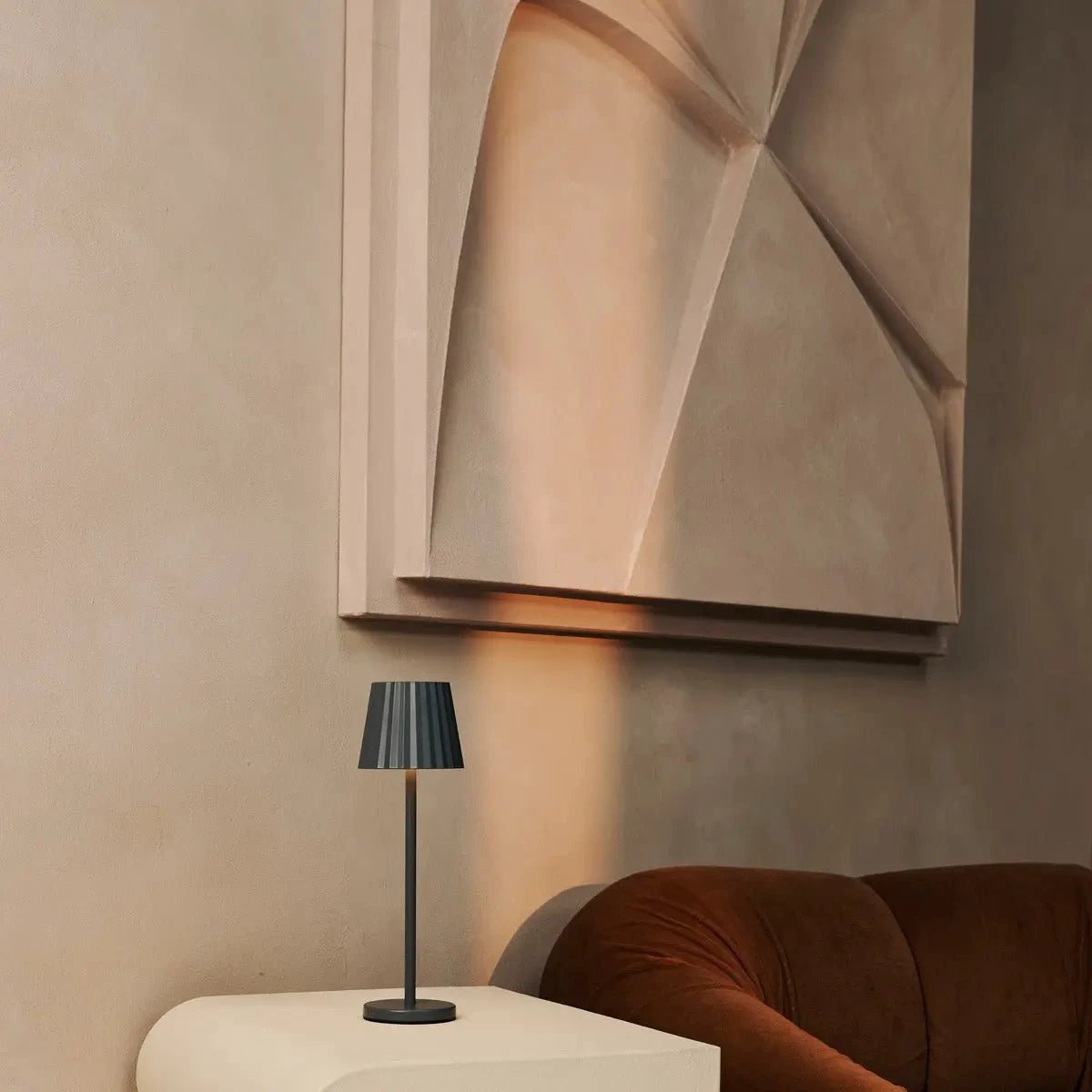 Tafellamp oplaadbaar Maya steengrijs by Tavellio - Amsterdam