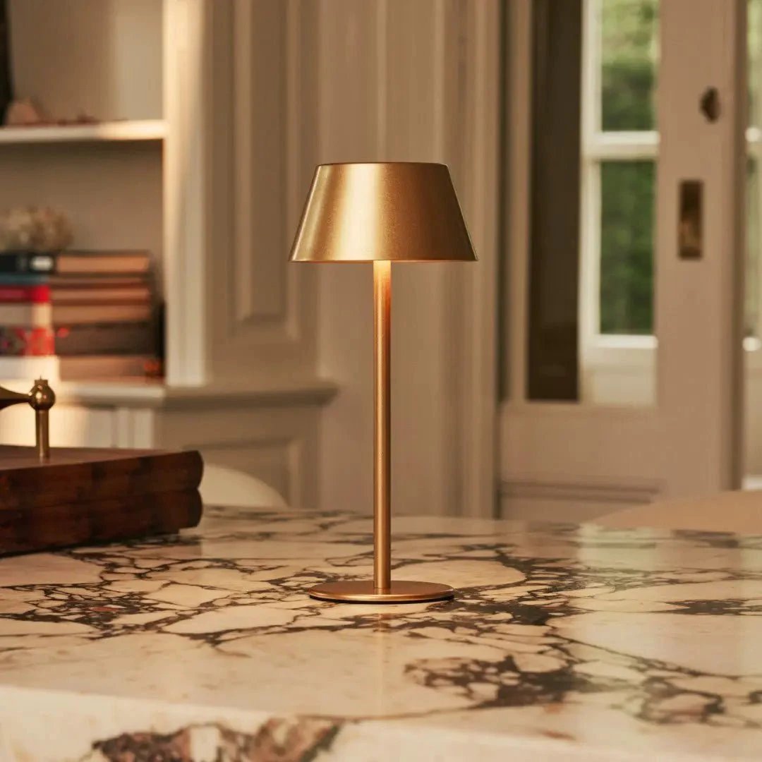 Tafellamp oplaadbaar Milou Gold by Tavellio - Amsterdam