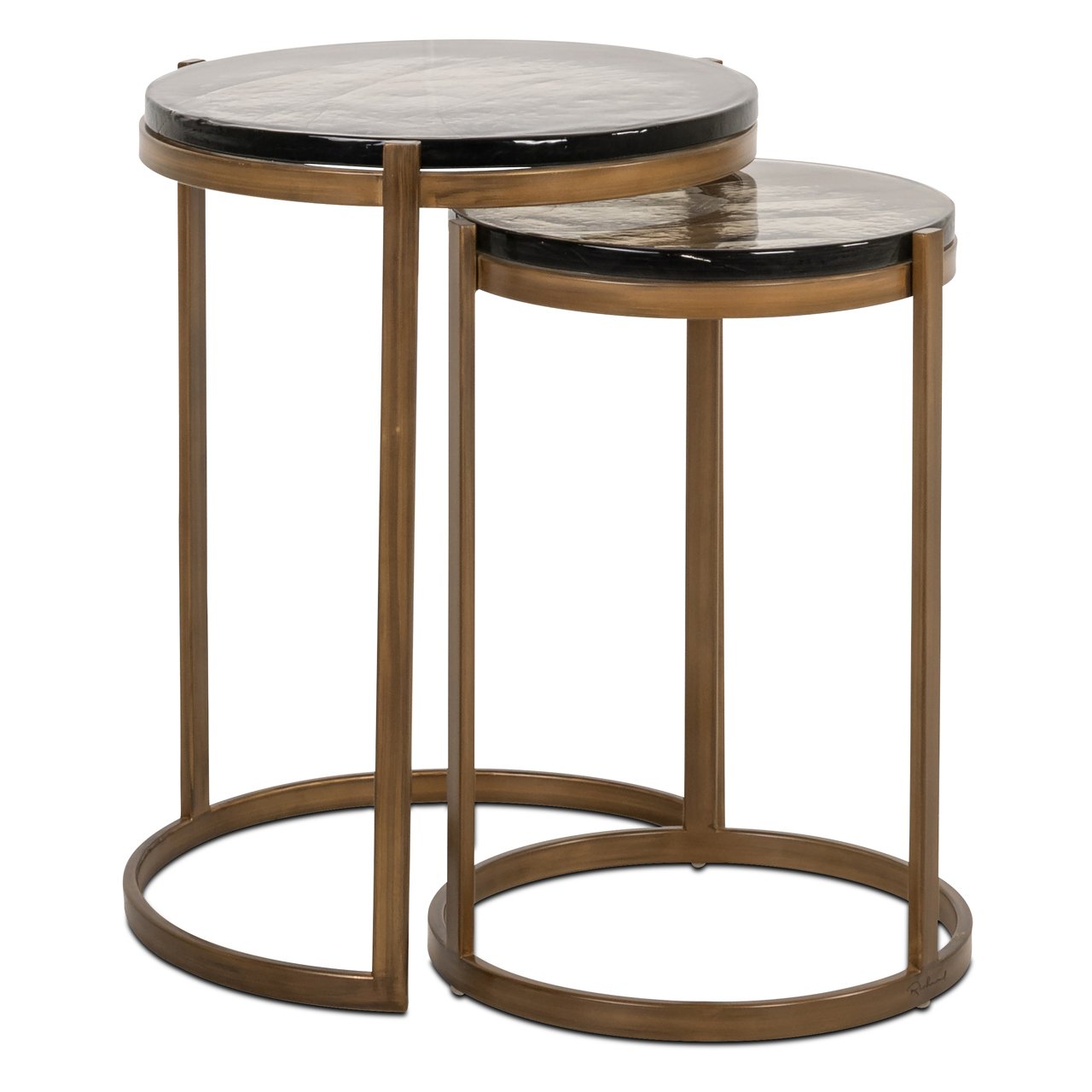 Bijzettafel Cleo goud (Set van 2) by Richmond Interiors