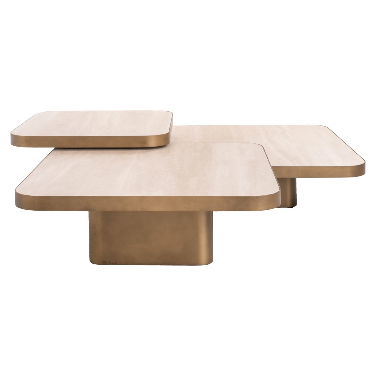 Salontafel Cumulus beige (Set van 3)