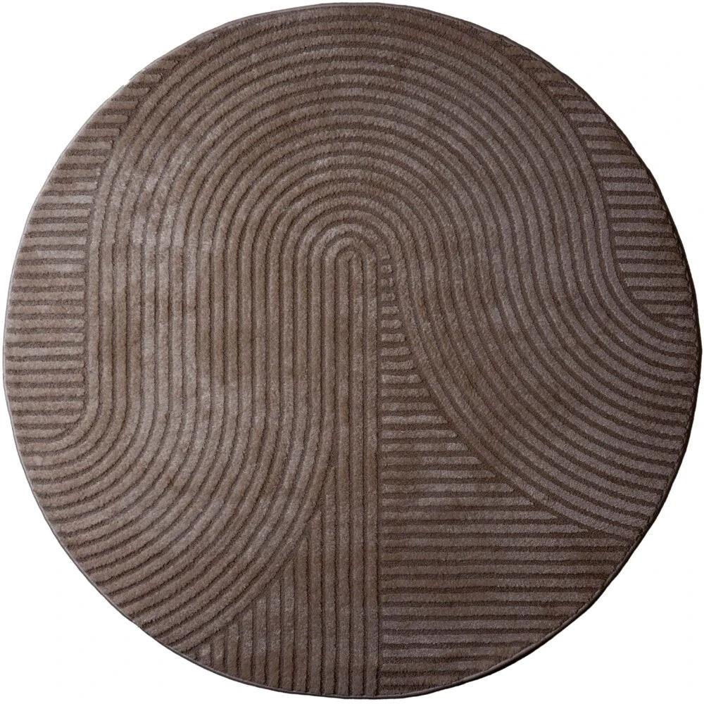 Vloerkleed Ella Brown Rond ø280 cm by Veer Carpets