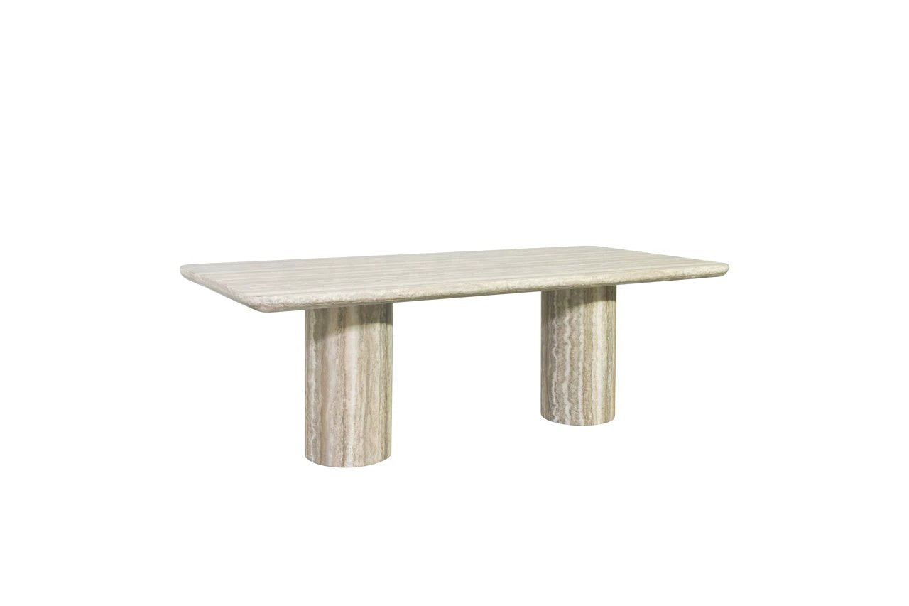 Eettafel Nebula grijs 225 faux travertine by Richmond Interiors
