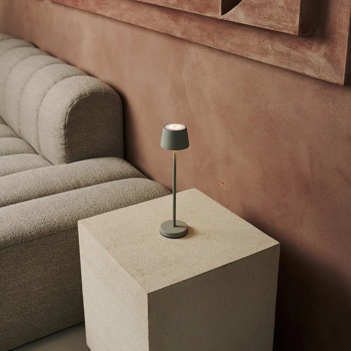 Tafellamp oplaadbaar Vondel Mini Schaduwgrijs