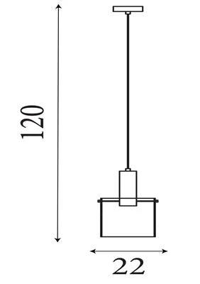 Hanglamp Sweden - Matt Black Metal & Smoked Ombre Glass by Searchlight