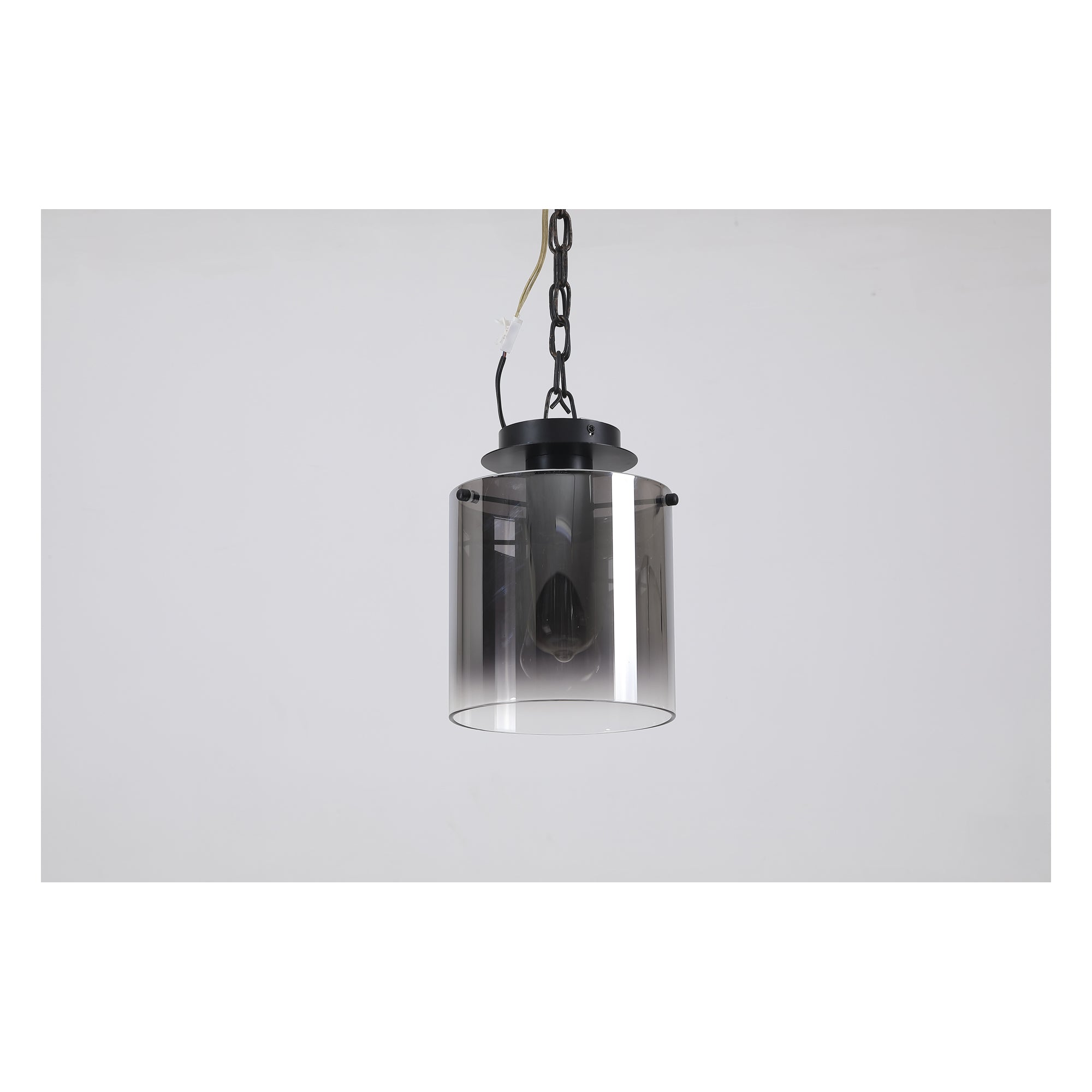 Sweden 1Lt Flush - Matt Black & Smoked Glass