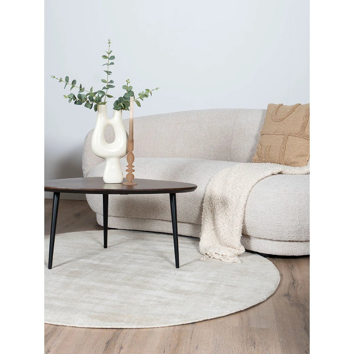 Vloerkleed Cos Beige - Rond ø200 cm by Veer Carpets