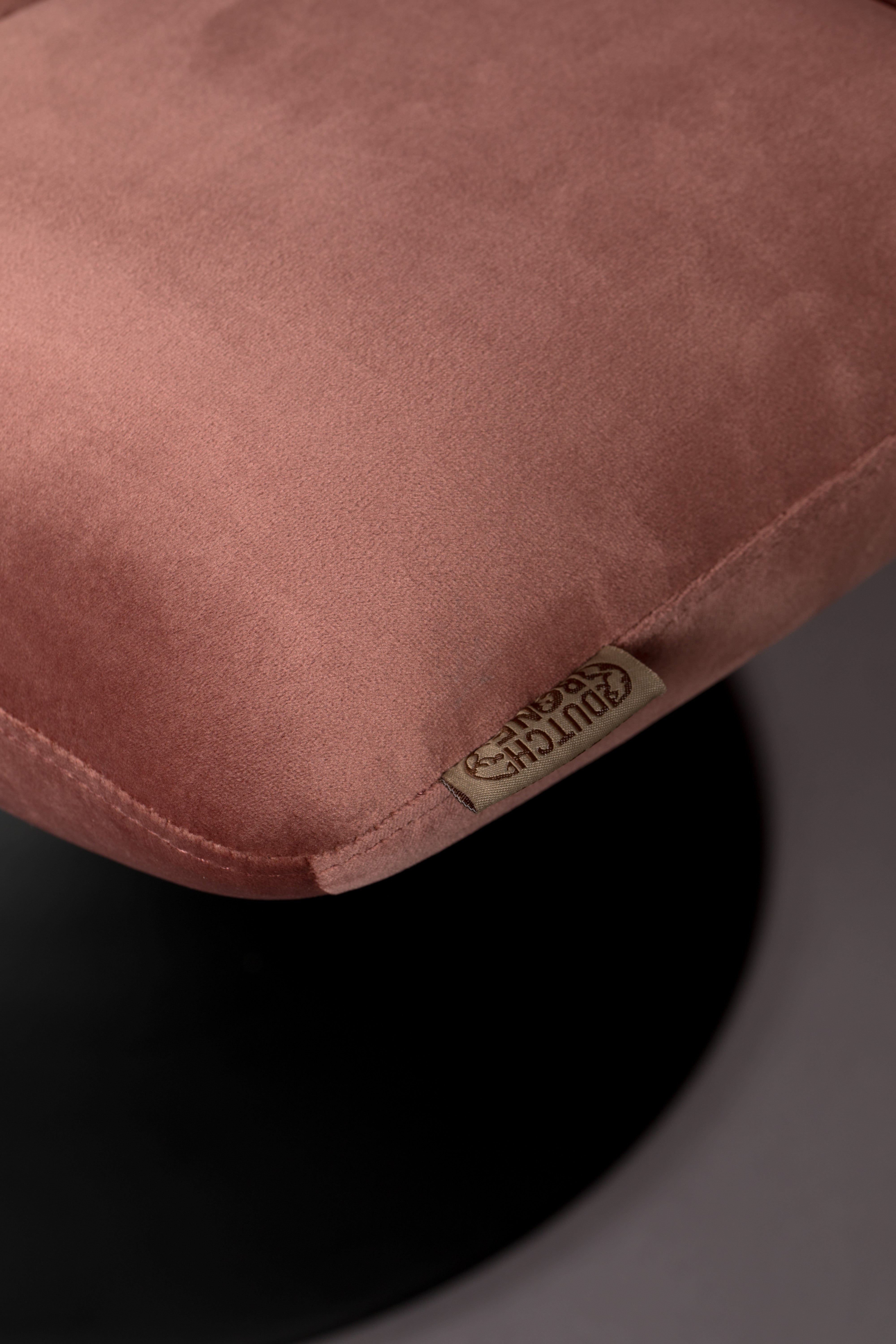 Hocker Bar Velvet Old Pink