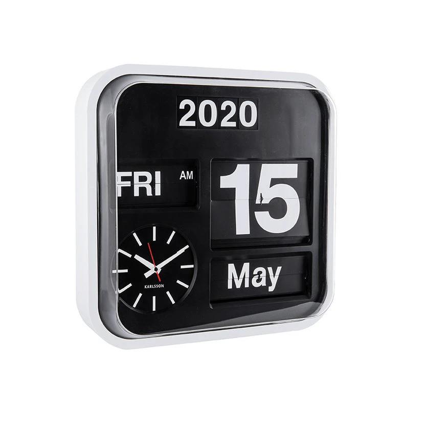 Wandklok Big Flip Zilver by Karlsson