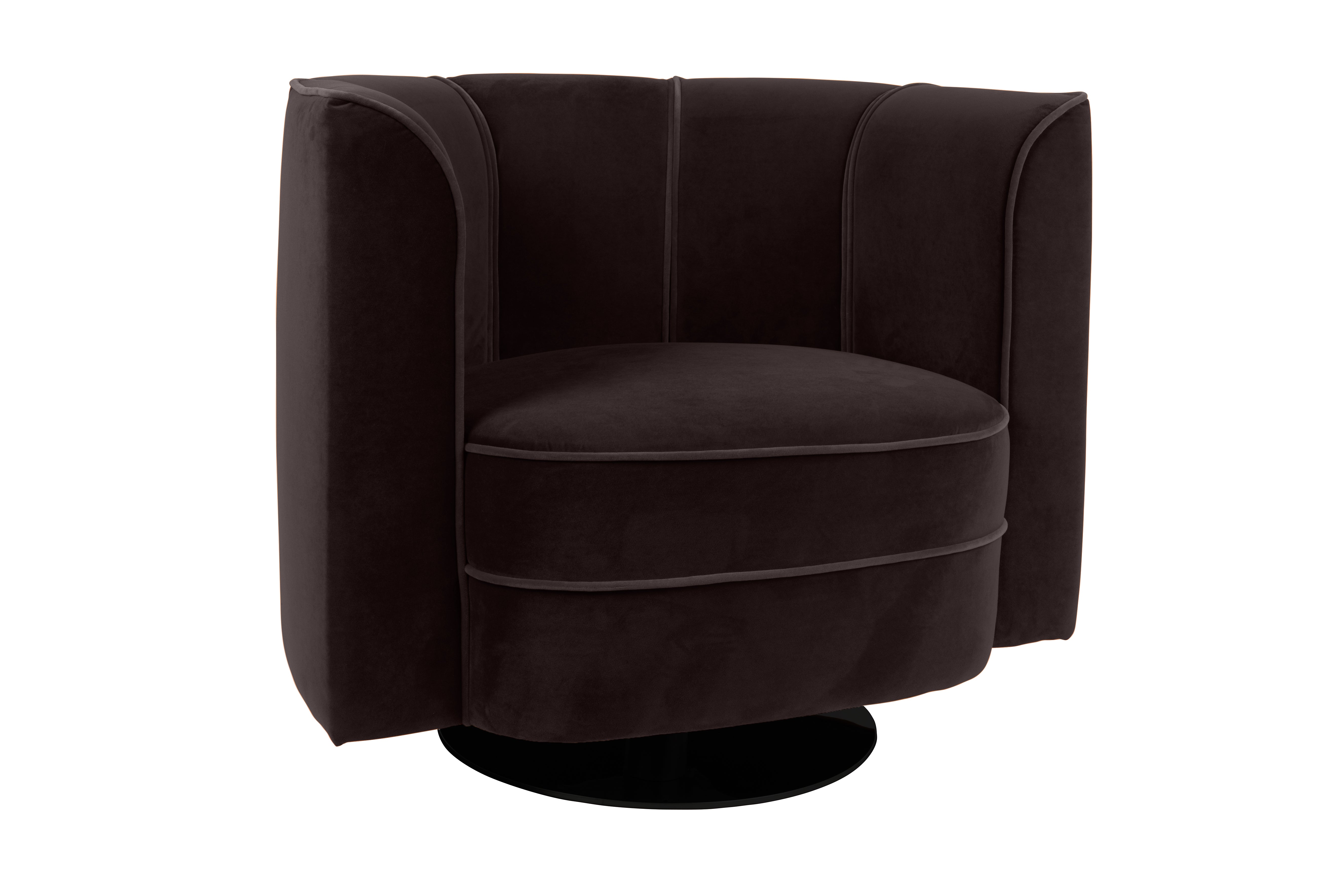 Lounge Chair Flower Black