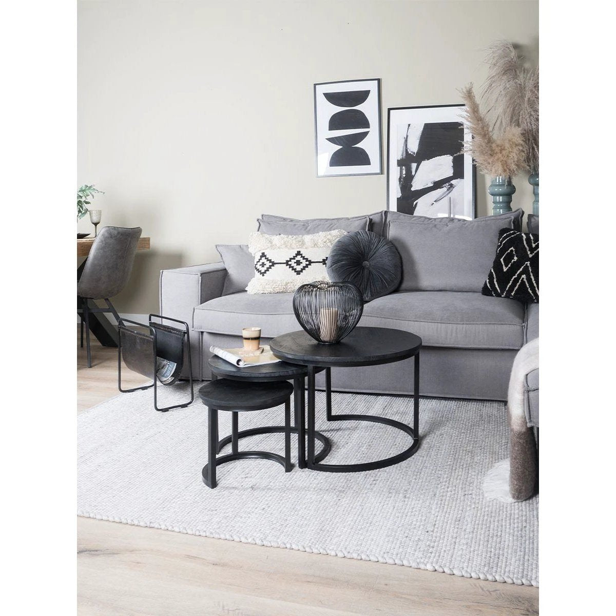 Vloerkleed Pebbel Grijs - 160 x 230 cm by Veer Carpets