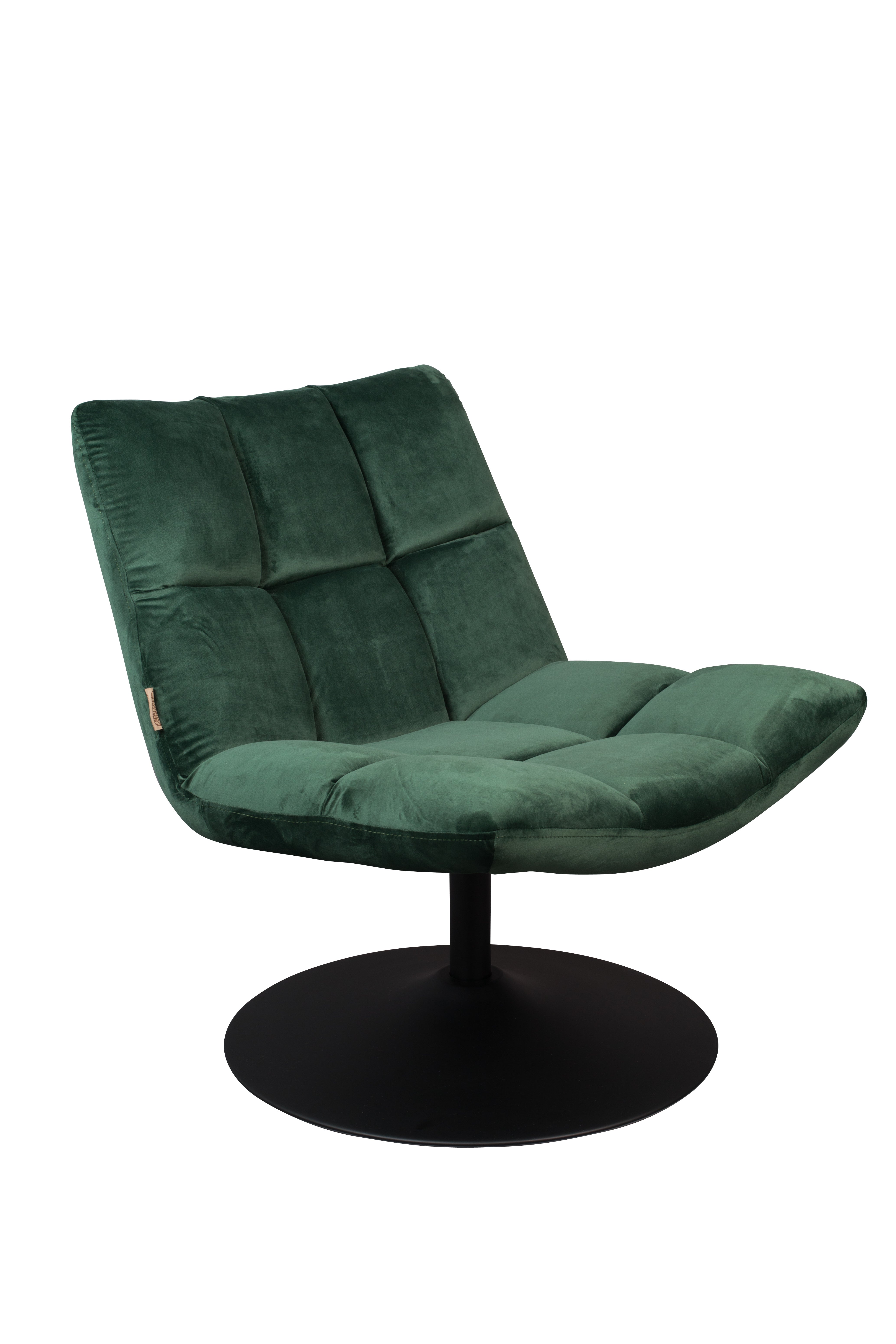 Lounge Chair Bar Velvet Green