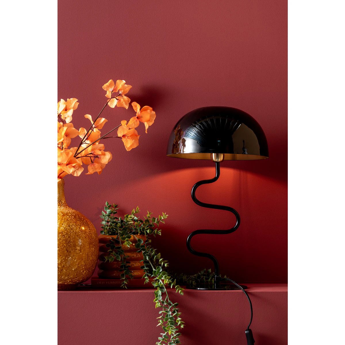 Tafellamp Twist Zwart by Leitmotiv
