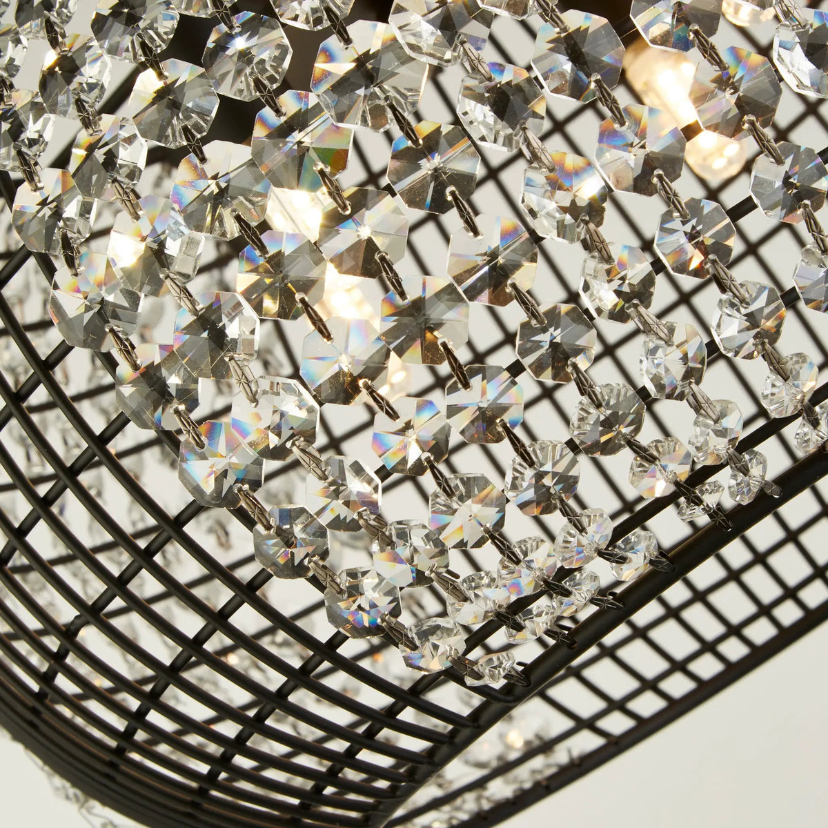 Hanglamp Cage 4-lichts - Matt black by Searchlight