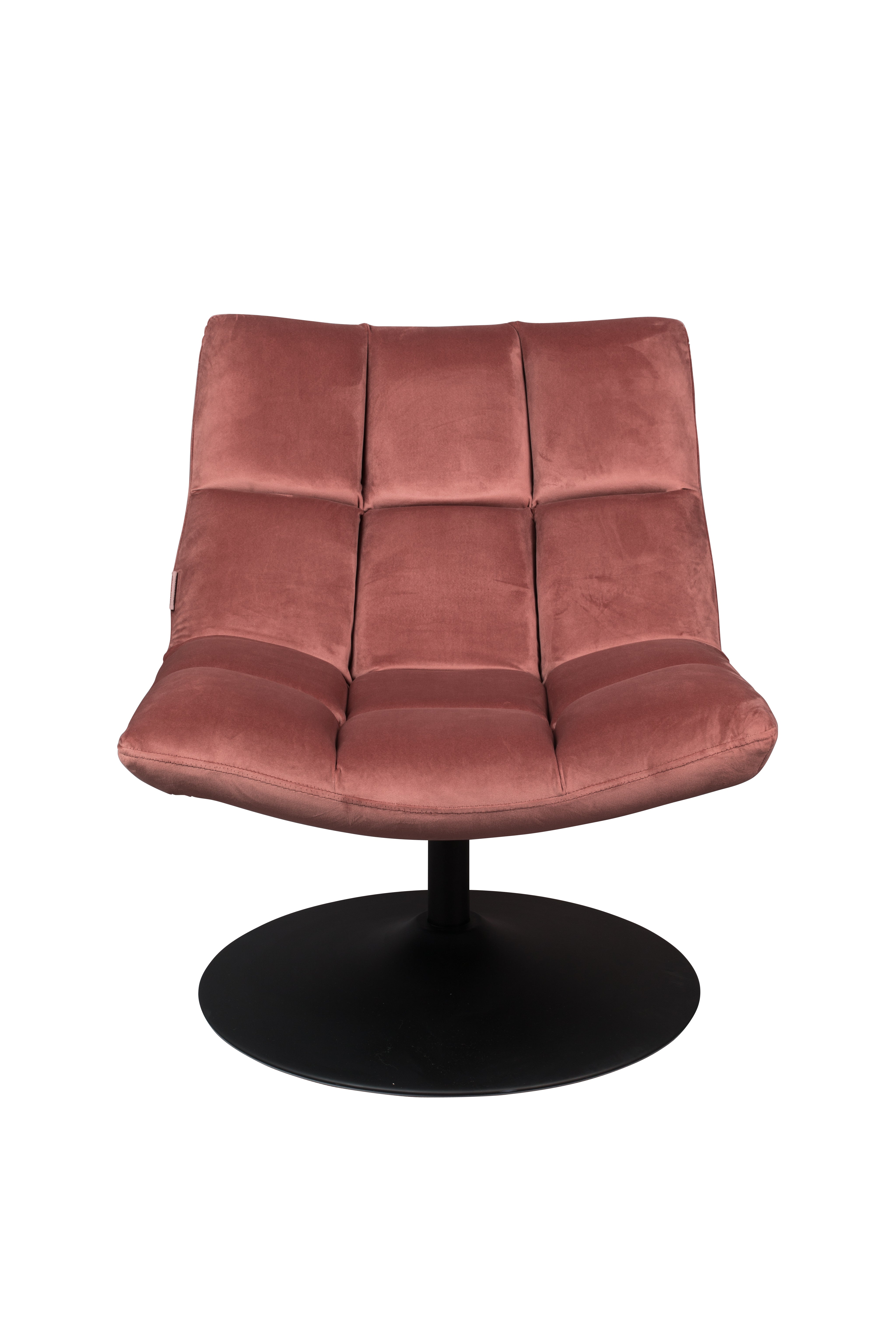 Lounge Chair Bar Velvet Old Pink
