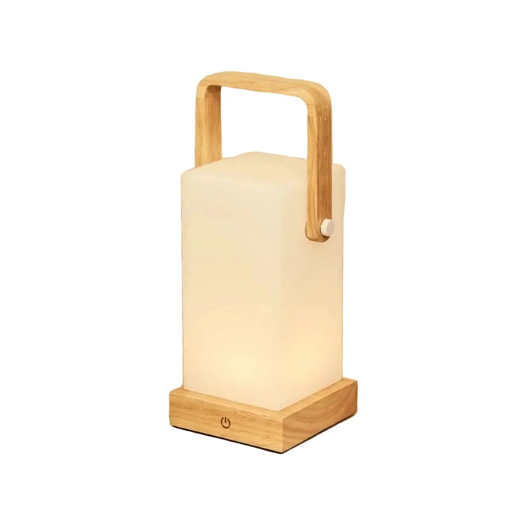 Tafellamp oplaadbaar Harper lichtbruin hout by Tavellio - Amsterdam