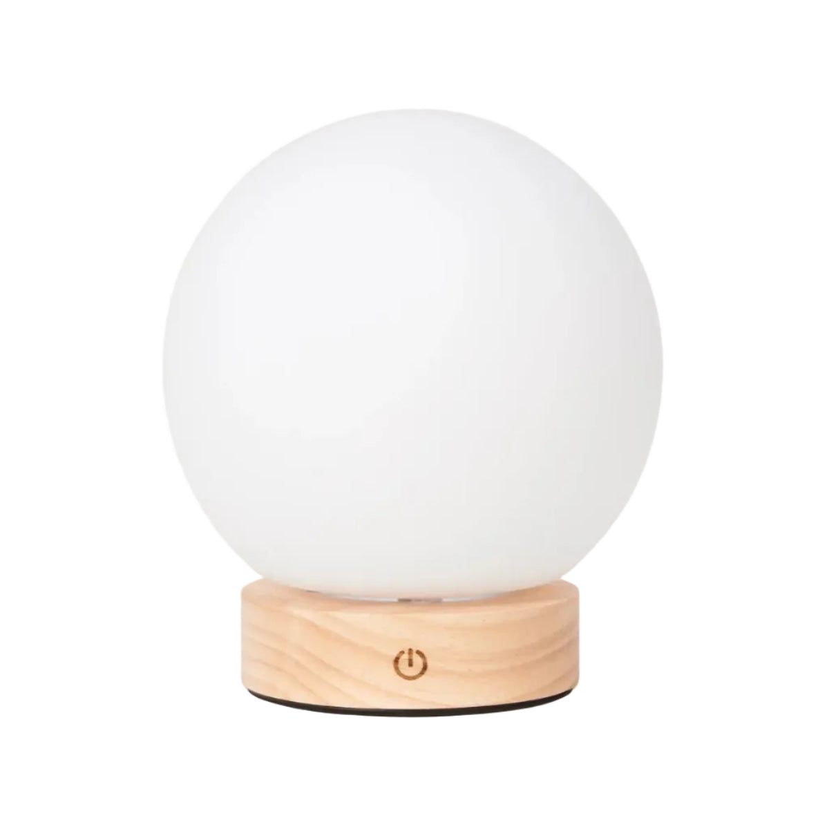 Tafellamp oplaadbaar Flore lichtbruin hout