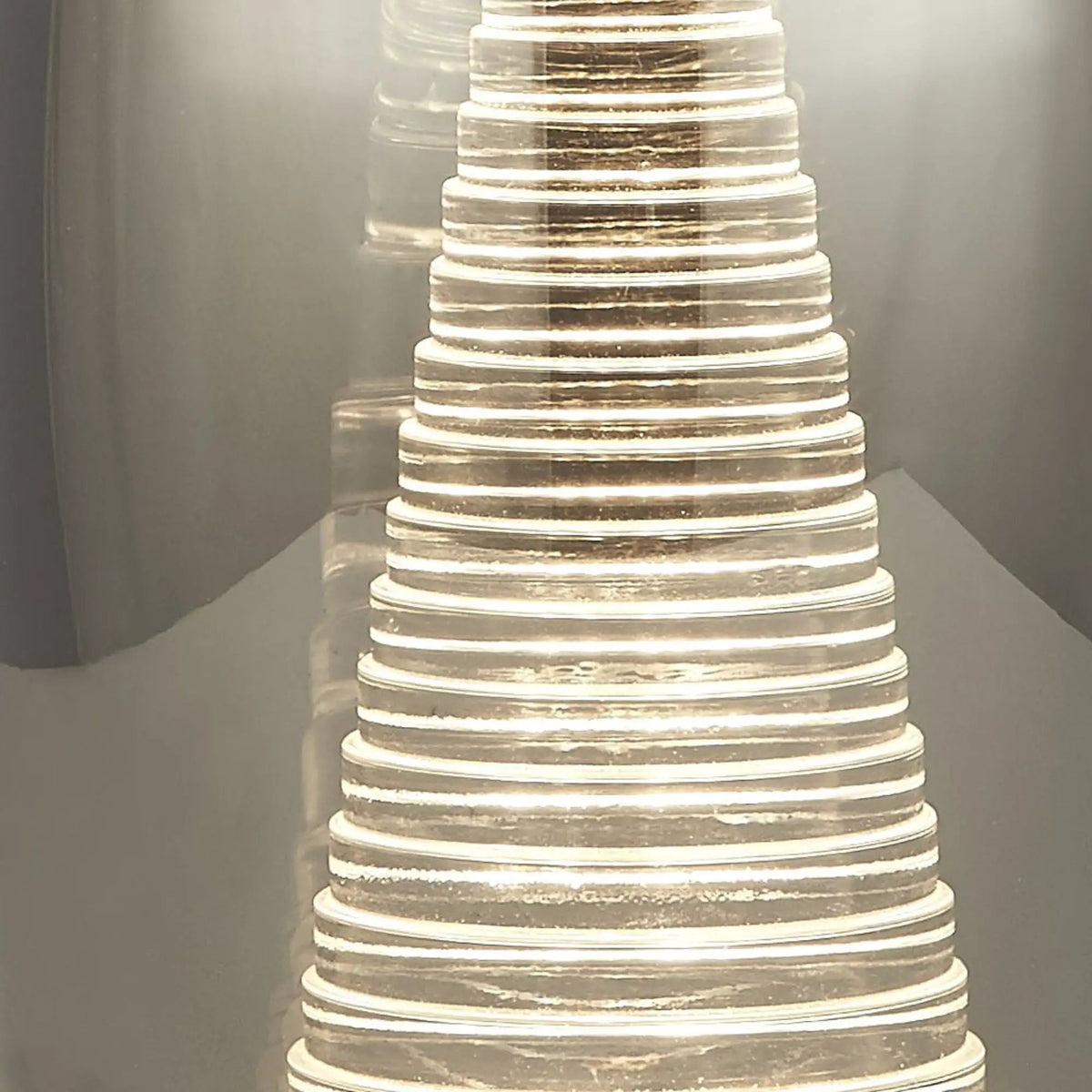 Tafellamp Cyclone - Chrome, Smoke and Frost by Searchlight