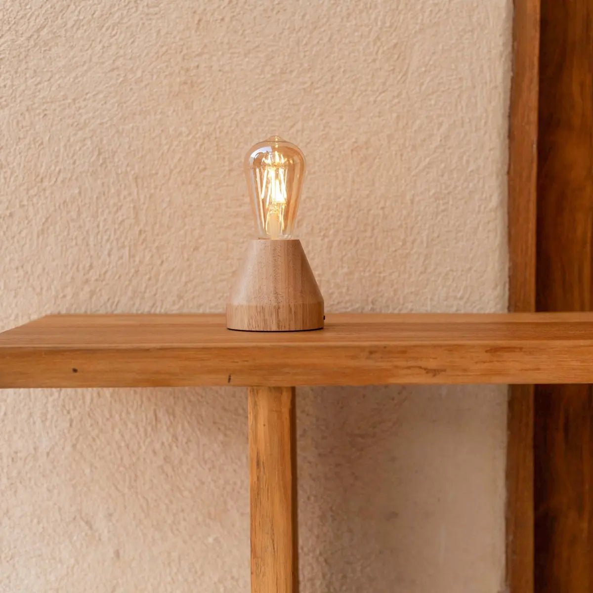 Tafellamp oplaadbaar Zavi lichtbruin