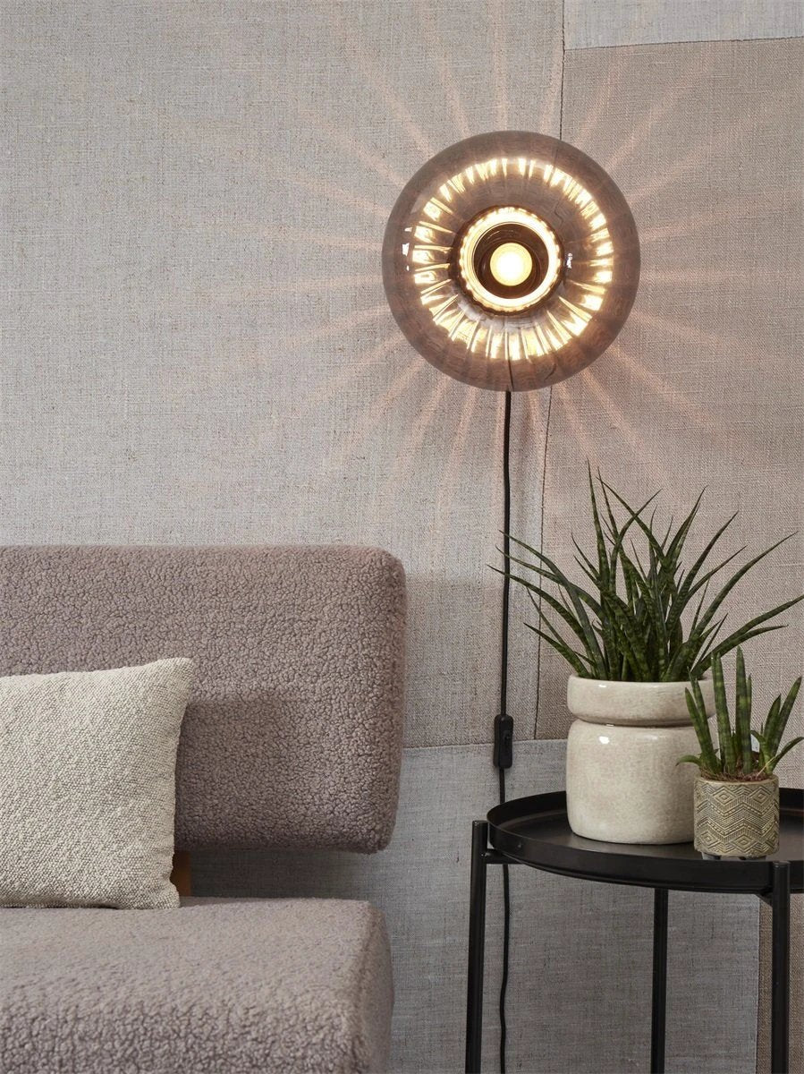 Wandlamp Brussel - Antraciet - Ø27cm by it's about RoMi