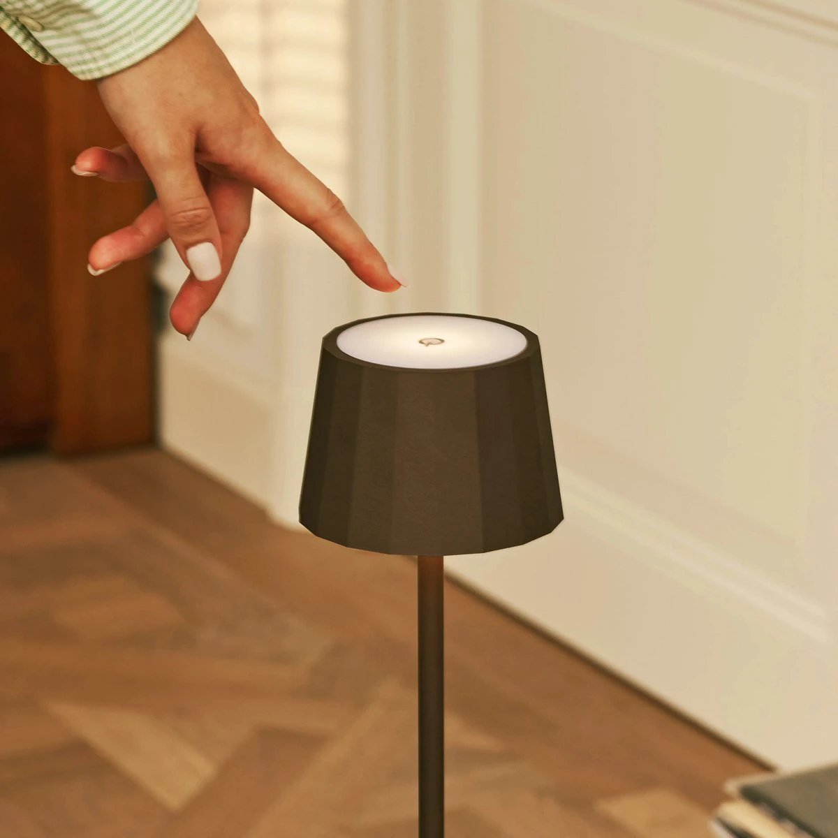 Tafellamp oplaadbaar Wouter Mocha Brown by Tavellio - Amsterdam