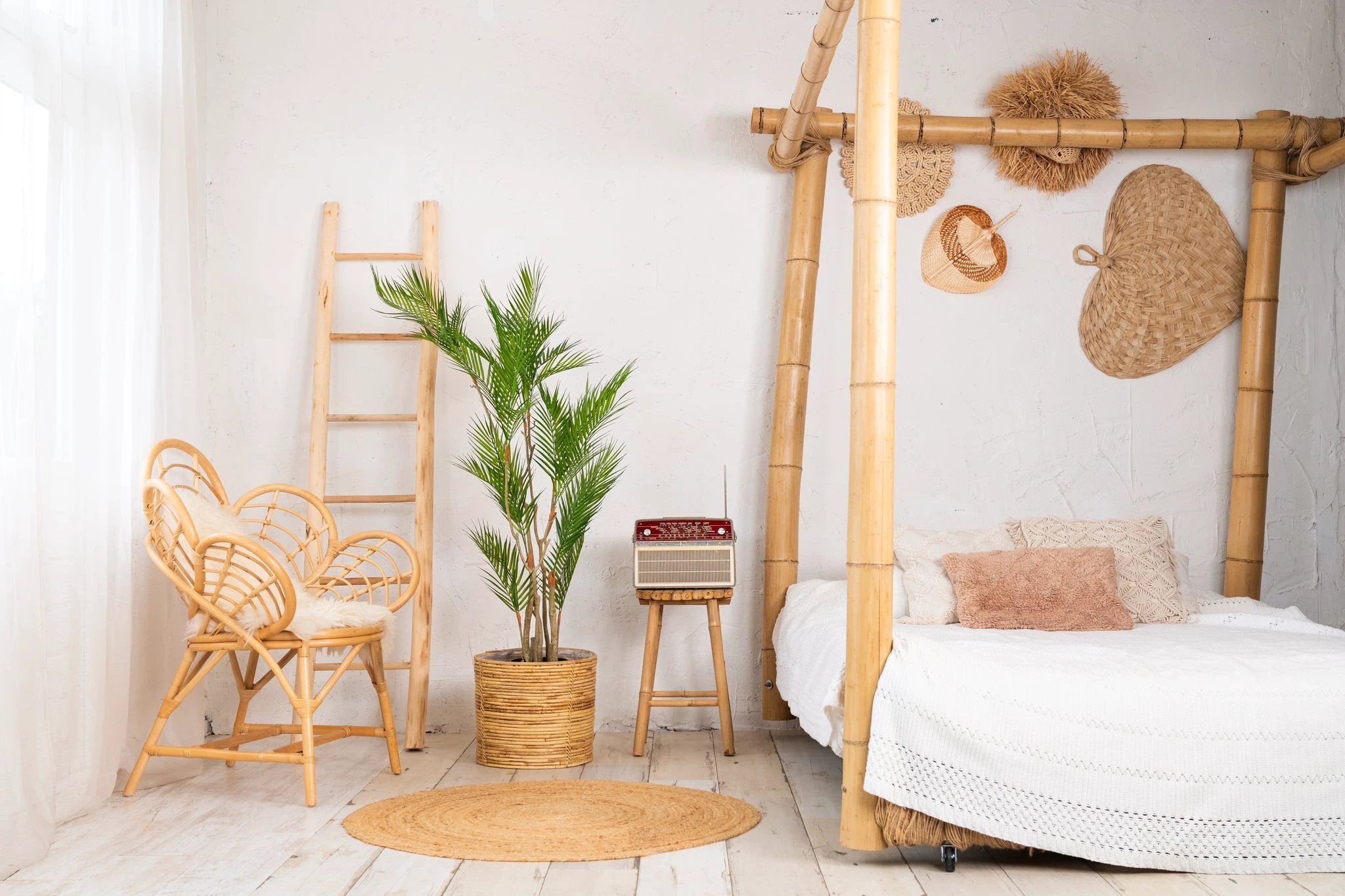 Kunstplant Tropische Areca palm 140cm by NeverLeafs