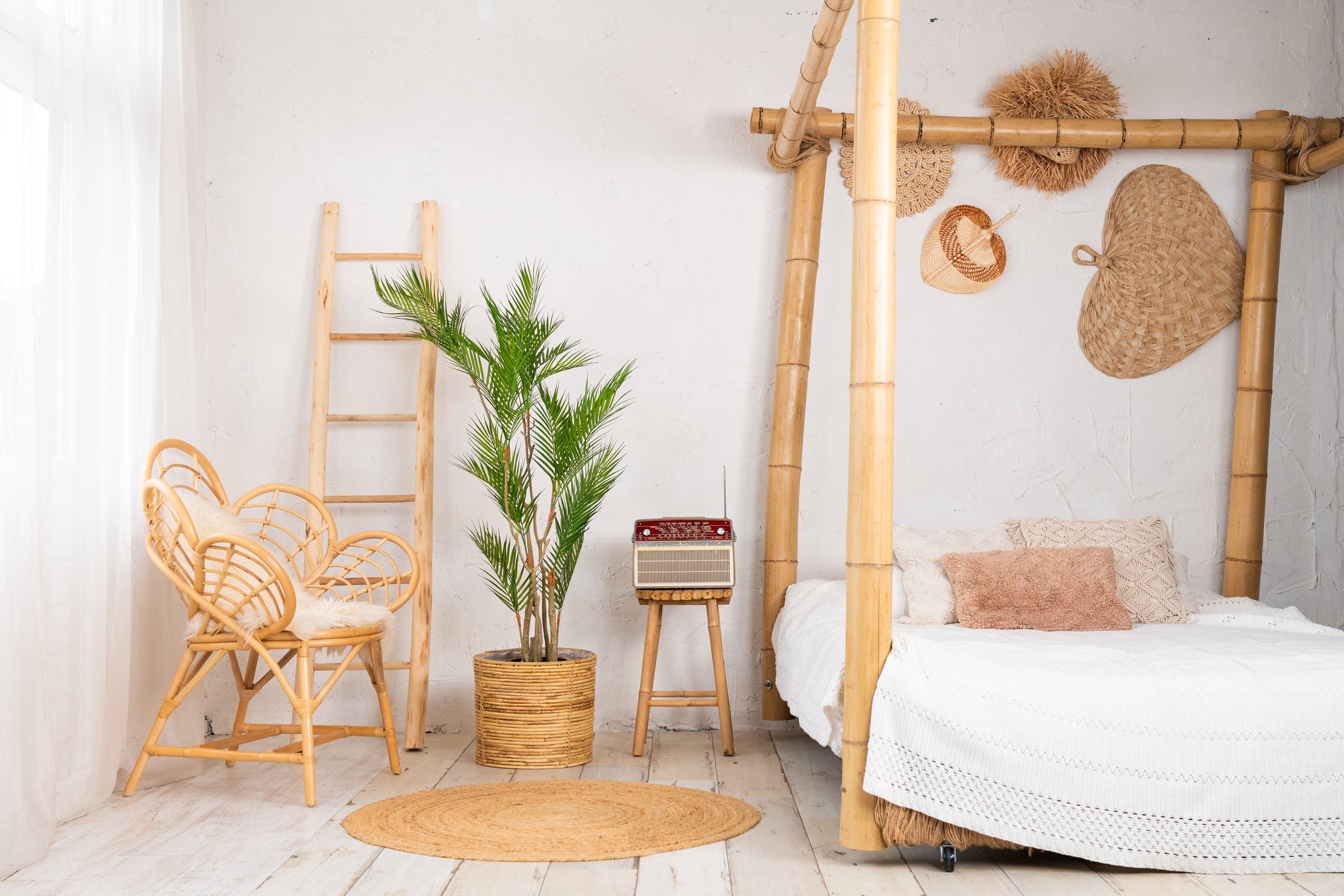 Kunstplant Tropische Areca palm 140cm