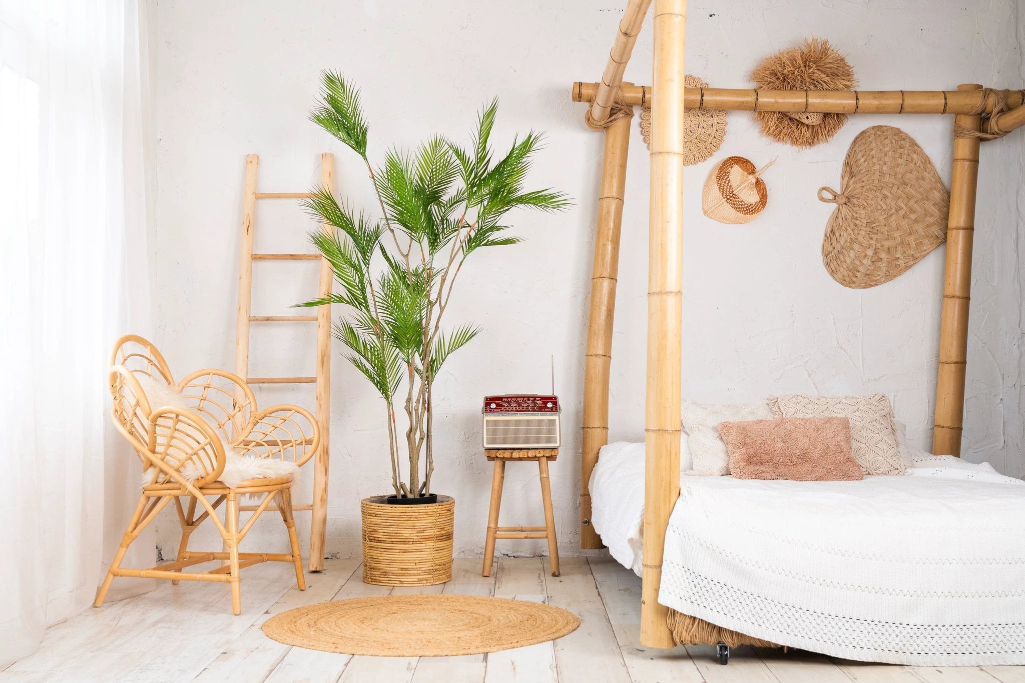 Kunstplant Tropische Areca-palm 180cm by NeverLeafs