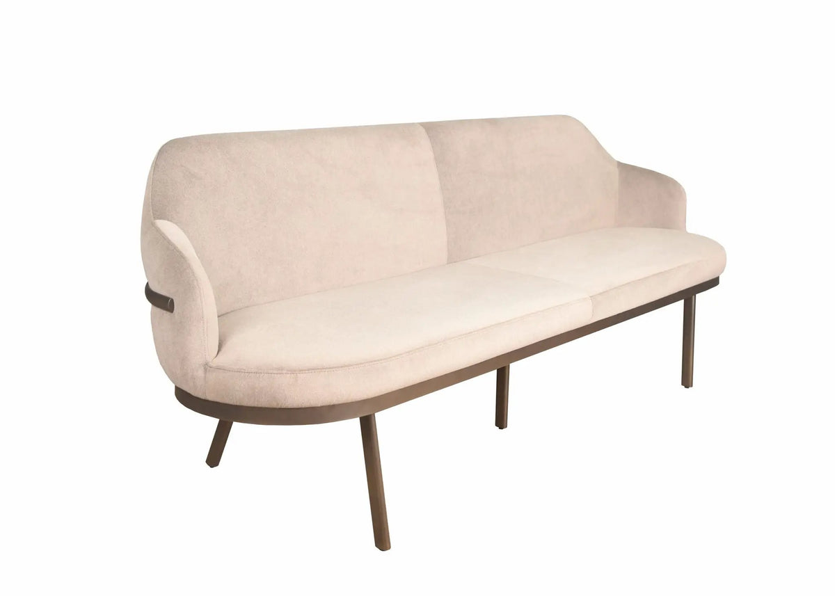 Eetkamerbank New York Draai 220cm | Lana taupe by Moods Collection