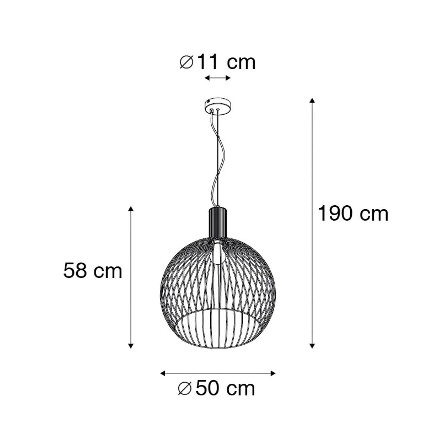 Hanglamp Wire Zwart Ø50cm by ETH