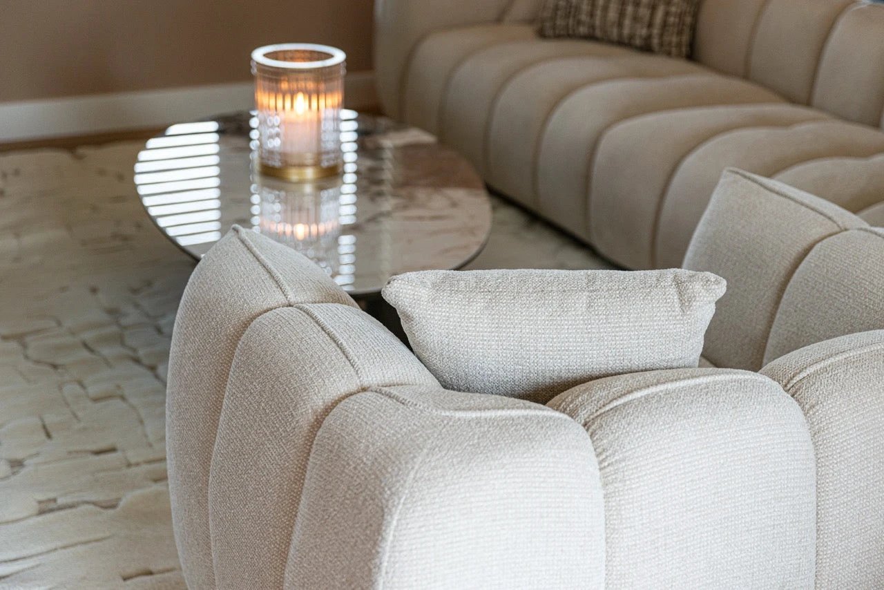 Lounge stoel Jezebel crème fancy by Richmond Interiors