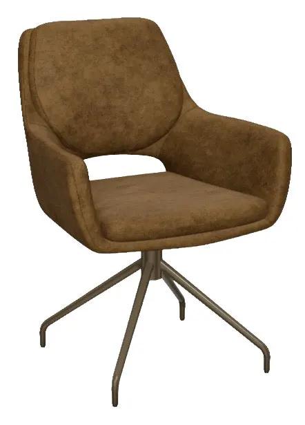 Eetkamerstoel Aarhus Draai | Pella Sepia by Moods Collection