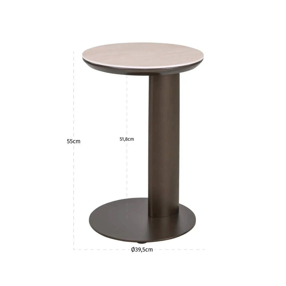 Bankbijzettafel Ritz bruin by Richmond Interiors