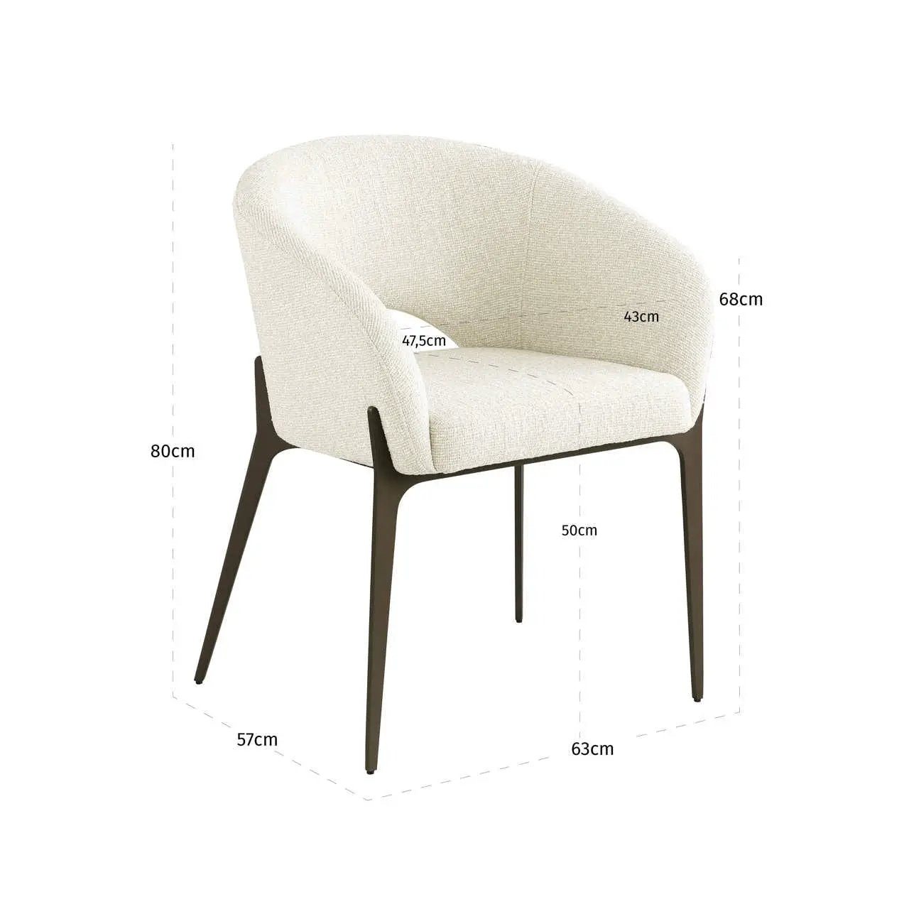 Eetkamerstoel Kenzi biscotti by Richmond Interiors