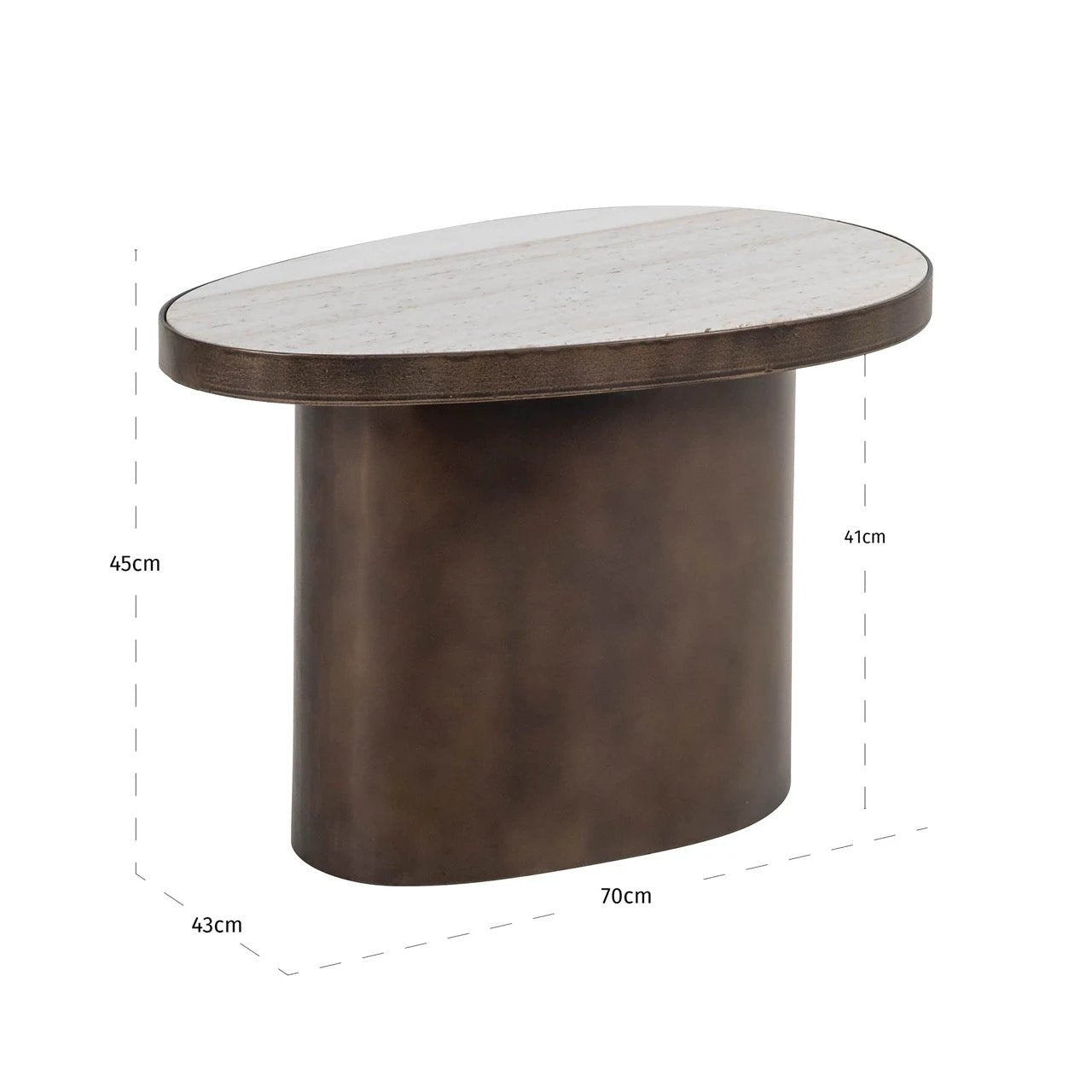Bijzettafel Biloxi bruin by Richmond Interiors