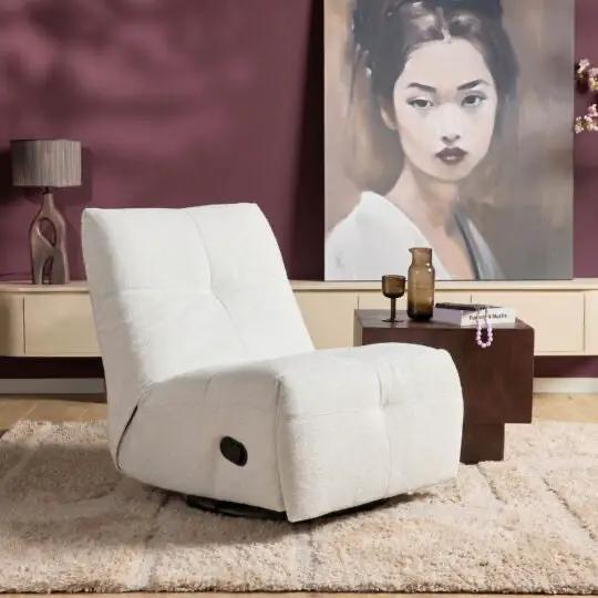 Relaxfauteuil Lazy | Naturel Off White by Starfurn