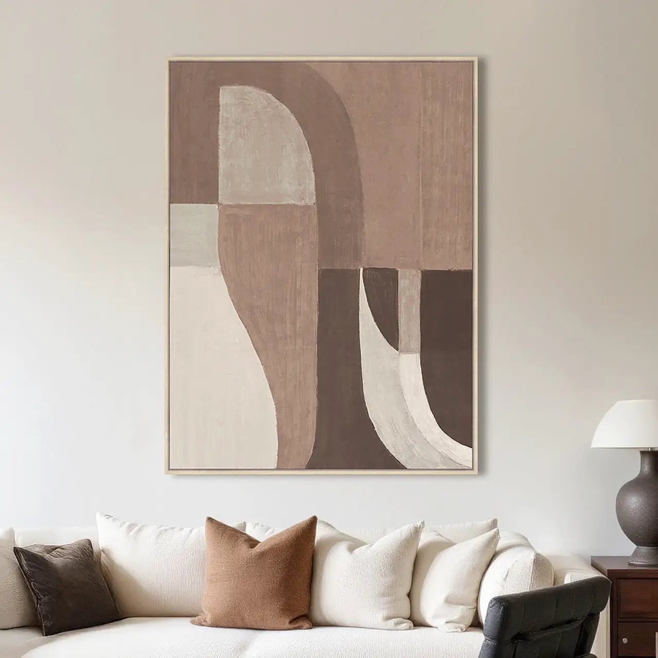 Wanddecoratie Tatu links bruin by Richmond Interiors