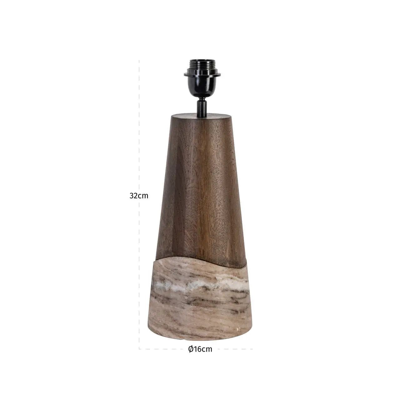 Tafellampvoet Peyton gerookt antraciet by Richmond Interiors