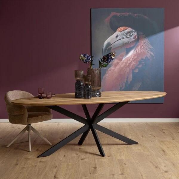Eettafel Eiken Ferris | Ovaal 280 cm | Naturel by Starfurn