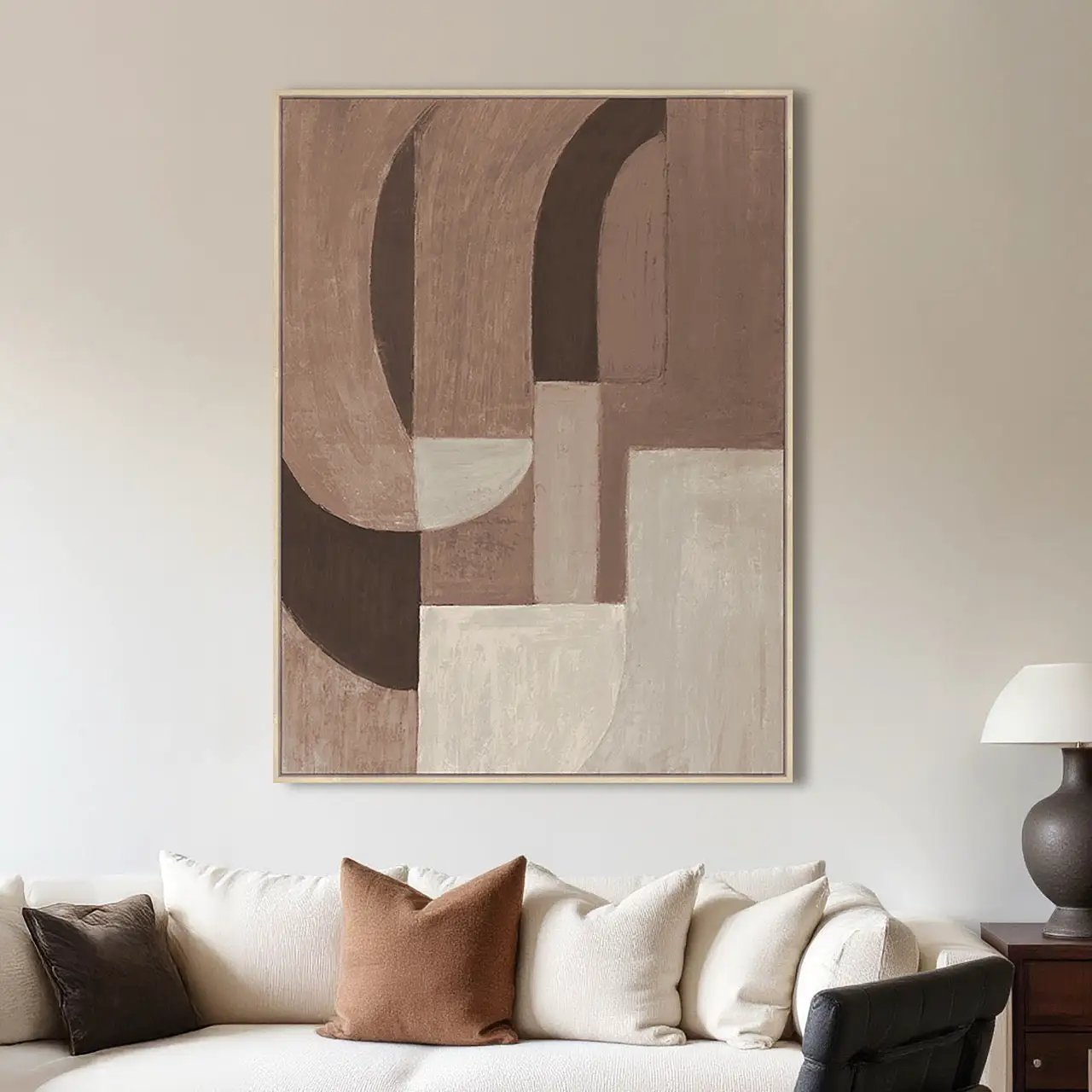 Wanddecoratie Tatu rechts bruin by Richmond Interiors