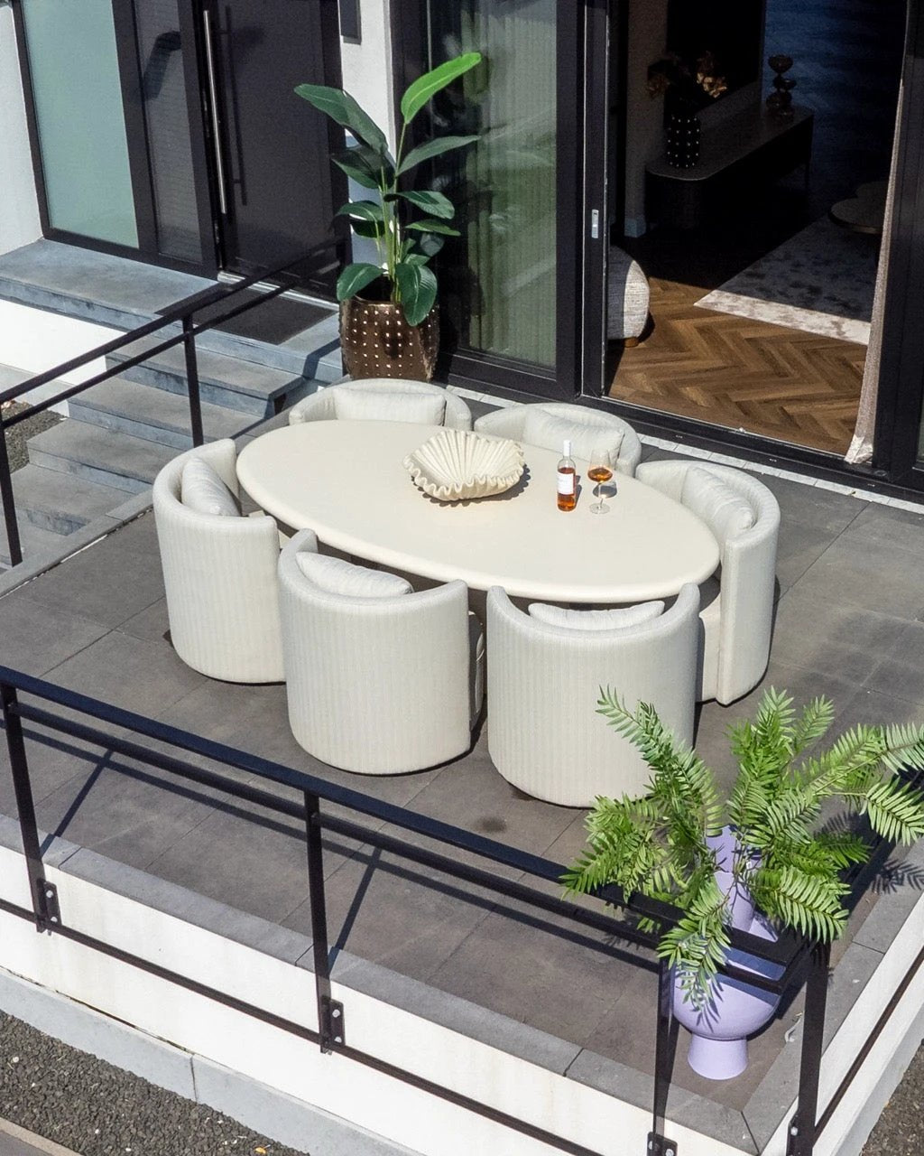 Tuineetkamerstoel Marlin beige, draaibaar by Richmond Interiors