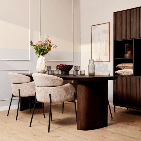 Eettafel Maré Bruin | 240 cm by depauwwonen