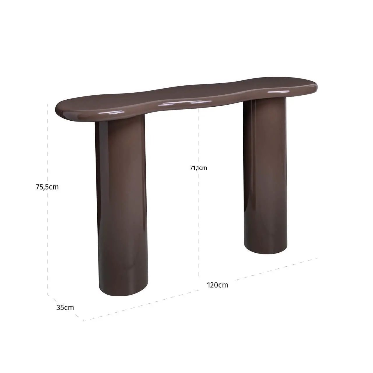Consoletafel Cordelia Kastanjebruin by Richmond Interiors
