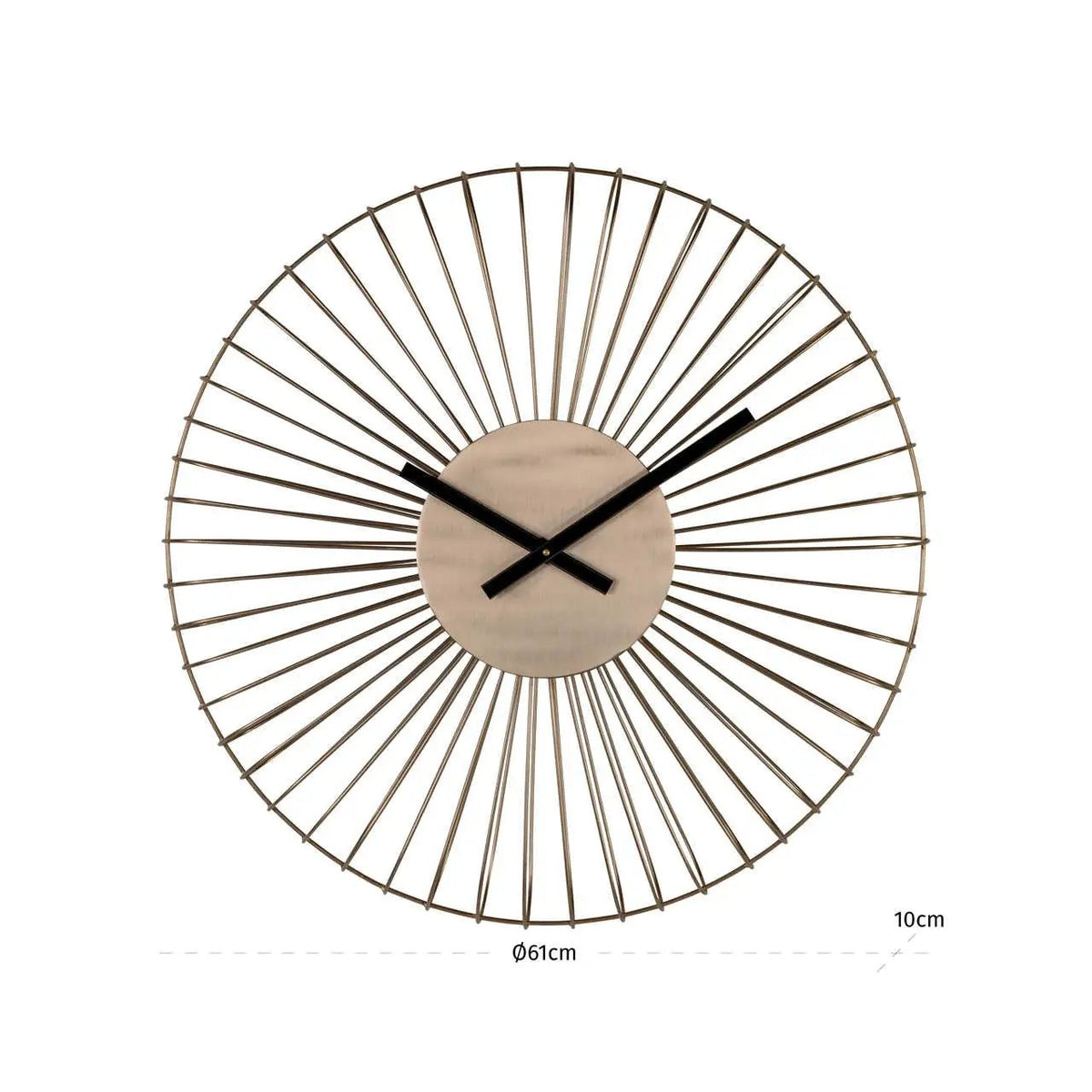 Klok Wirle goud Ø61cm by Richmond Interiors